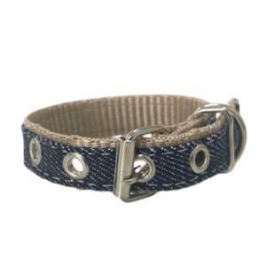 Coleira Jeans 15mm