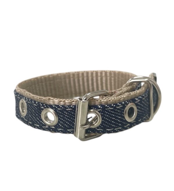 Coleira Jeans 15mm