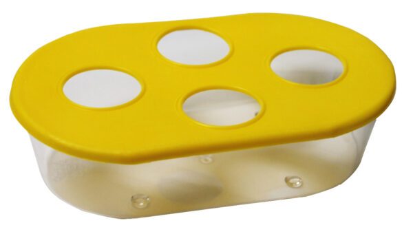 Comedouro Pássaro Oval Gigante 4 Furos