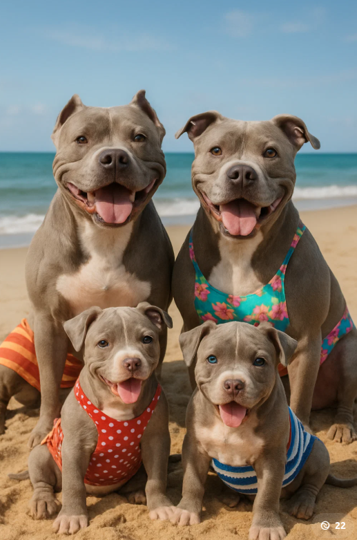 Familia de cachorros